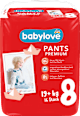 Premium pelene gaćice vel. 8 (19+ kg) babylove