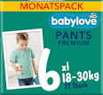 Бебешки гащички Premium, размер 6, 18-30 кг. babylove