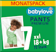 Premium hlačne plenice 7 xxl (18+ kg) - mesečno pakiranje babylove