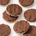 Mini gallette di riso con cioccolato al latte dmBio