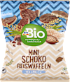 Bio mini puffasztott rizsszeletek tejcsokoládéval bevonva dmBio
