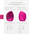 Sonic Facial Brush 5 in 1 Magenta GESKE 