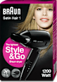 Satin Hair 1 HD 130 Style & Go Haartrockner Braun