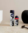 Antitranspirant Deo Roll-On Black and White Invisible Clear NIVEA MEN