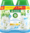 Lufterfrischer Freshmatic Duo Cotton & weißer Flieder Nachfüllpack (2x250 ml)  AirWick
