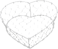 Drahtkorb Herzform, weiß Dekorieren & Einrichten