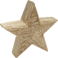 Holzstern, braun Dekorieren & Einrichten