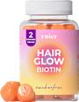 Haarvitamine Hair Glow Biotin Gummies (60 Stück) yuicy