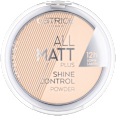 All Matt Plus Shine Control pudră compactă 010 Transparent CATRICE