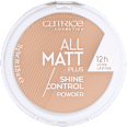 All Matt Plus Shine Control pudră compactă 030 Warm Beige CATRICE