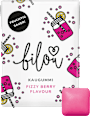 Kaugummi, Fizzy Berry Flavour, zuckerfrei (10 Stück) bilou