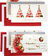 Grußkarten-Set mit Weihnachtsmotiven in rot CACTUS