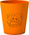 Zahnputzbecher "Die Maus"- Orange HYDROPHIL