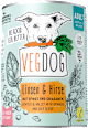 Nassfutter Hund mit Linsen, Hirse, Spinat & Chia VEGDOG
