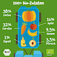 Quetschie Kürbis, Karotte, Apfel, Banane & Pfirsich ab 6 Monaten, pumpkin organics