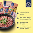 Nassfutter Katze mit Pute & Rind, Feinschmecker Pâté, Multipack (8x85 g) Pets Deli
