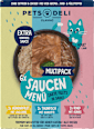 Nassfutter Katze Saucenmenü Multipack (6x40 g) Pets Deli