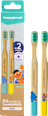 Zahnbürste Kinder Bambus Sesamstraße Doppelpack happybrush