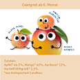 Frucht & Getreide Apfel, Mango, Aprikose mit Grieß ab dem 6.Monat  Freche Freunde