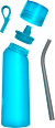 Trinkflasche Classic Ocean Blue air up