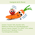 Menü Makkaroni mit Tomate & Karotte ab dem 8. Monat Freche Freunde