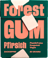 Kaugummi, Pfirsich, zuckerfrei (10 Stück) Forest GUM