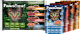 Nassfutter Katze mit Huhn, Ente, Rind & Lachs in Soße, Multipack (4x85 g) Pawsome
