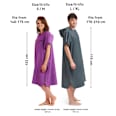 Badetuch Poncho marineblau aus Mikrofaser Gr. M FIT-FLIP