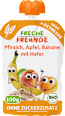 Quetschie Apfel, Erdbeere, Himbeere mit Grieß Freche Freunde