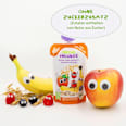 Quetschie Banane, Apfel, Himbeere, Blaubeere mit Hafer ab 6 Monaten  Freche Freunde