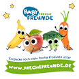 Morgenbrei Joghurt, Banane, Erdbeere, Blaubeere mit Hafer Freche Freunde