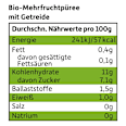 Quetschie Apfel, Erdbeere, Himbeere mit Grieß Freche Freunde
