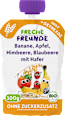 Quetschie Banane, Apfel, Himbeere, Blaubeere mit Hafer ab 6 Monaten  Freche Freunde