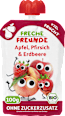 Quetschie Apfel, Pfirsich & Erdbeere ab 6 Monaten Freche Freunde