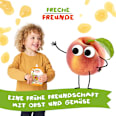 Quetschie Apfel, Erdbeere, Himbeere mit Grieß Freche Freunde