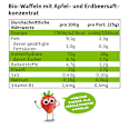 Kindersnack Waffel-Herzchen Apfel-Erdbeere ab 1 Jahr Freche Freunde