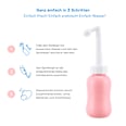 Po- und Intimdusche Rosé, inkl. Reisebeutel und Deckel mybidet