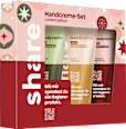 Geschenkset Weihnachten Handcremes 3tlg share