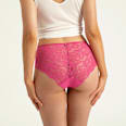 Periodenunterwäsche Hipser Allover Lace Hot Pink, Gr. 50-52 ooia
