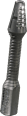 Gesichtshaarentferner, Nasierer 8 cm anthrazit SilkslidePro