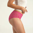 Periodenunterwäsche Hipser Allover Lace Hot Pink, Gr. 50-52 ooia