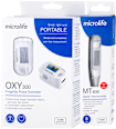 Prstový pulzový oxymeter OXY 300 + digitálny teplomer MT 808  microlife