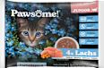 Nassfutter Katze Kitten, Lachs in Sauce, Junior Multipack (4x85 g) Pawsome