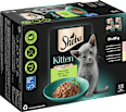 Nassfutter Katze Kitten mit Lachs & Huhn, feine Vielfalt in Sauce, Junior Multipack (12x85 g) Sheba