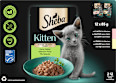 Nassfutter Katze Kitten mit Lachs & Huhn, feine Vielfalt in Sauce, Junior Multipack (12x85 g) Sheba