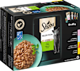 Nassfutter Katze, Huhn, Rind, Lachs & Weißfisch, Selection in Sauce - feine Vielfalt, Multipack (12x85 g) Sheba