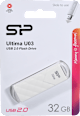 USB-ključ 2.0 Flash Drive Ultima U06, 32GB, bel SILICON POWER