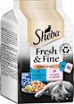 Nassfutter Katze mit Lachs & Thunfisch, fresh & fine Multipack (6x50 g) Sheba