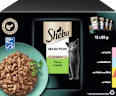 Nassfutter Katze, Huhn, Rind, Lachs & Weißfisch, Selection in Sauce - feine Vielfalt, Multipack (12x85 g) Sheba