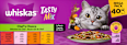 Nassfutter Katze Chef's Choice in Sauce, Tasty Mix Megapack (40x85 g) Whiskas